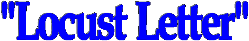 "Locust Letter"